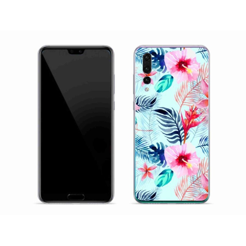 Gélový kryt mmCase na mobil Huawei P20 Pro - kvety