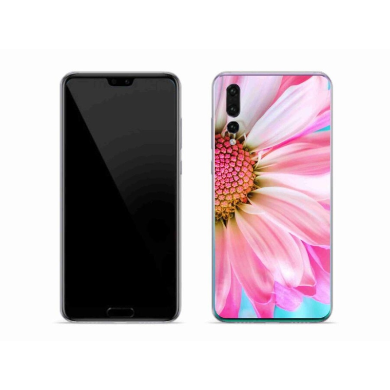 Gélový kryt mmCase na mobil Huawei P20 Pro - ružová kvetina