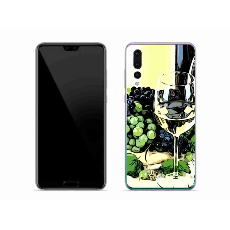 Gélový kryt mmCase na mobil Huawei P20 Pro - pohár vína