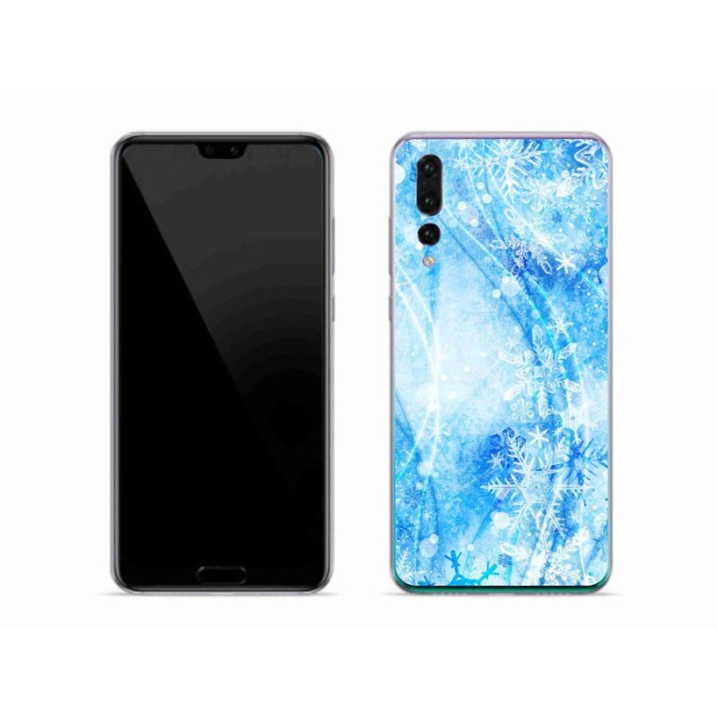 Gélový kryt mmCase na mobil Huawei P20 Pro - snehové vločky