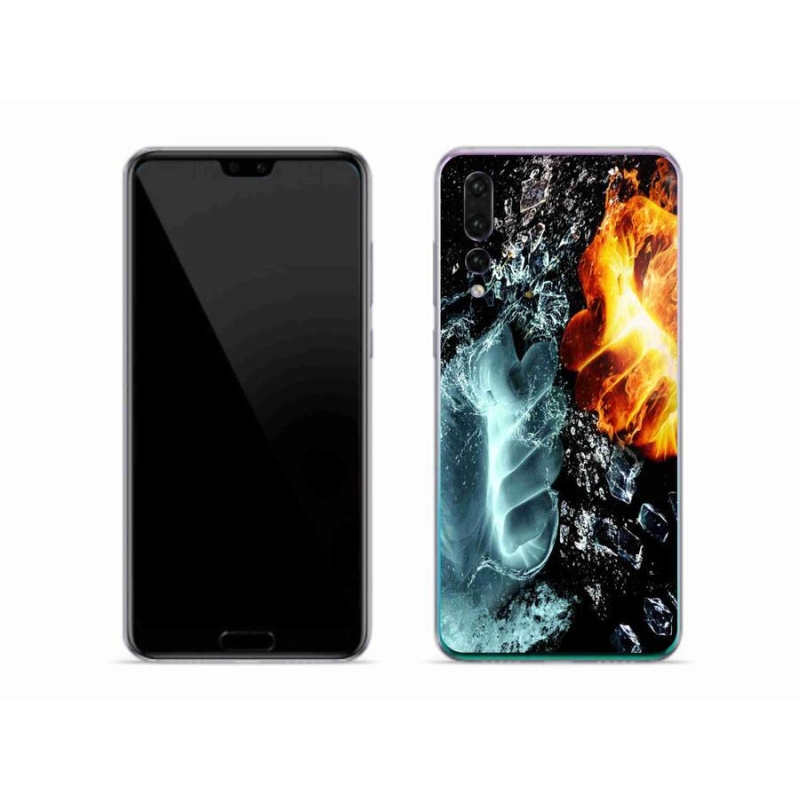 Gélový kryt mmCase na mobil Huawei P20 Pro - voda a oheň
