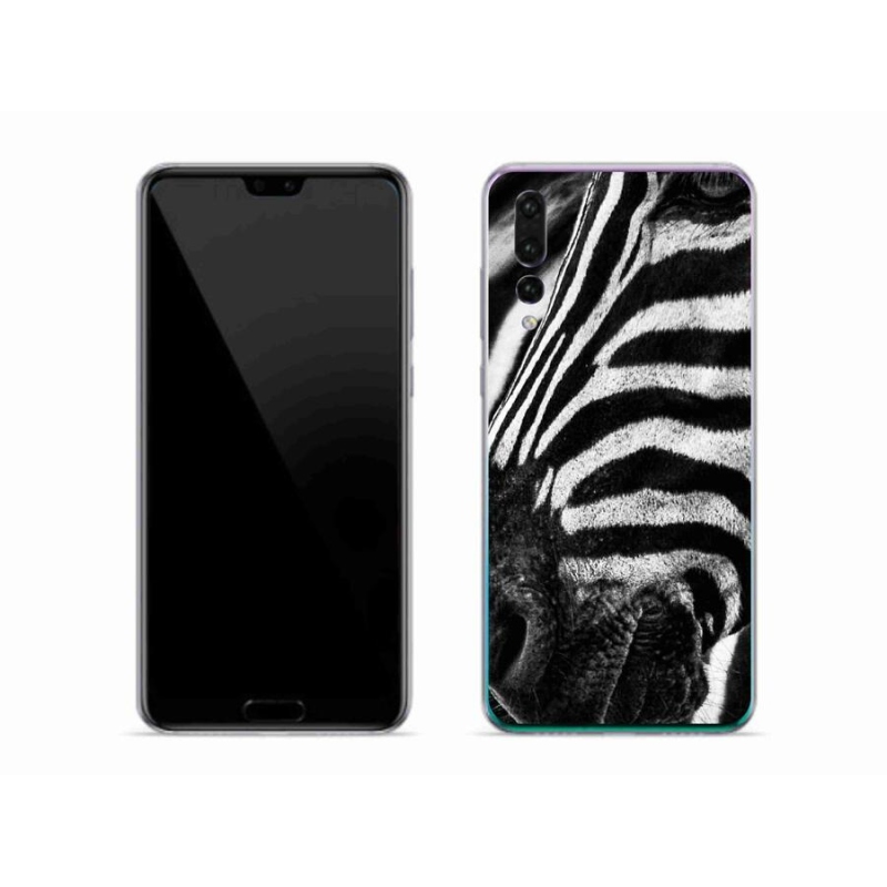 Gélový kryt mmCase na mobil Huawei P20 Pro - zebra