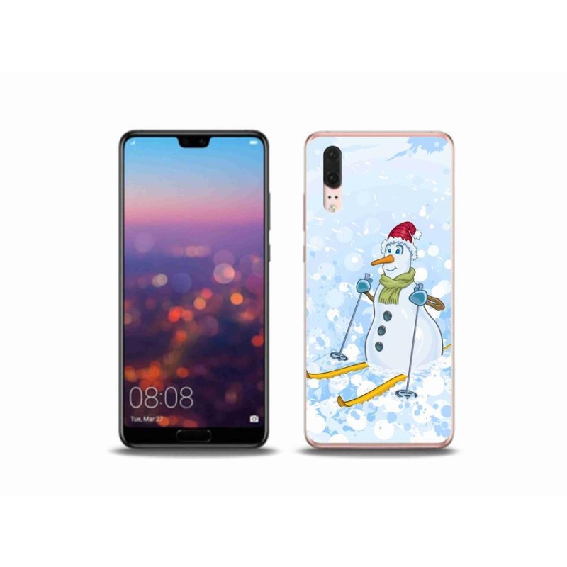 Gélový kryt mmCase na mobil Huawei P20 - snehuliak