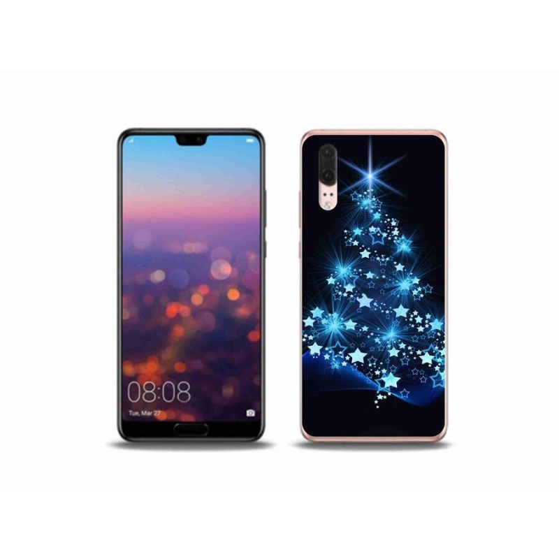 Gélový kryt mmCase na mobil Huawei P20 - vianočný stromček