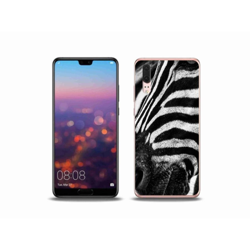 Gélový kryt mmCase na mobil Huawei P20 - zebra