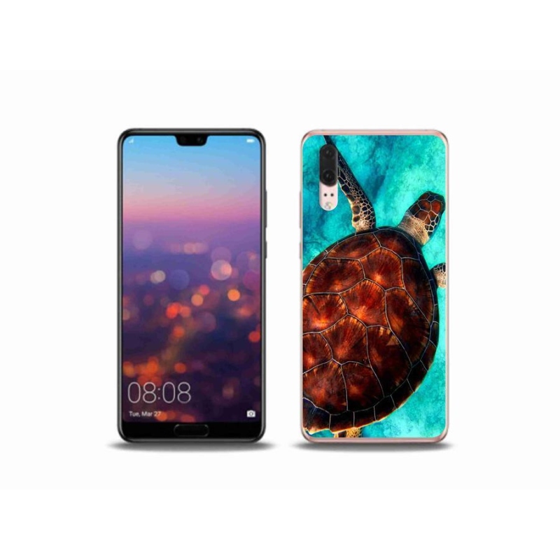 Gélový kryt mmCase na mobil Huawei P20 - korytnačka