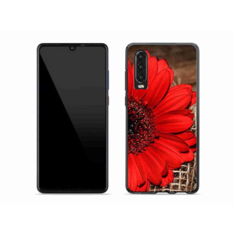 Gélový kryt mmCase na mobil Huawei P30 - gerbera