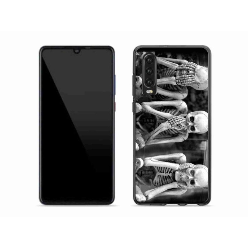 Gélový kryt mmCase na mobil Huawei P30 - kostlivci