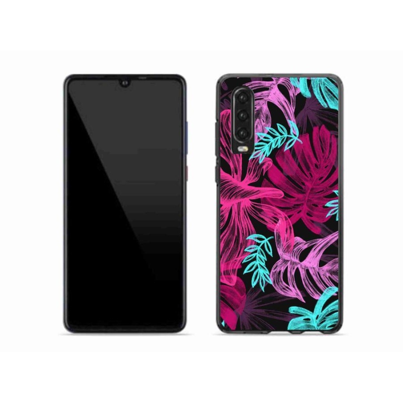 Gélový kryt mmCase na mobil Huawei P30 - kvety 1