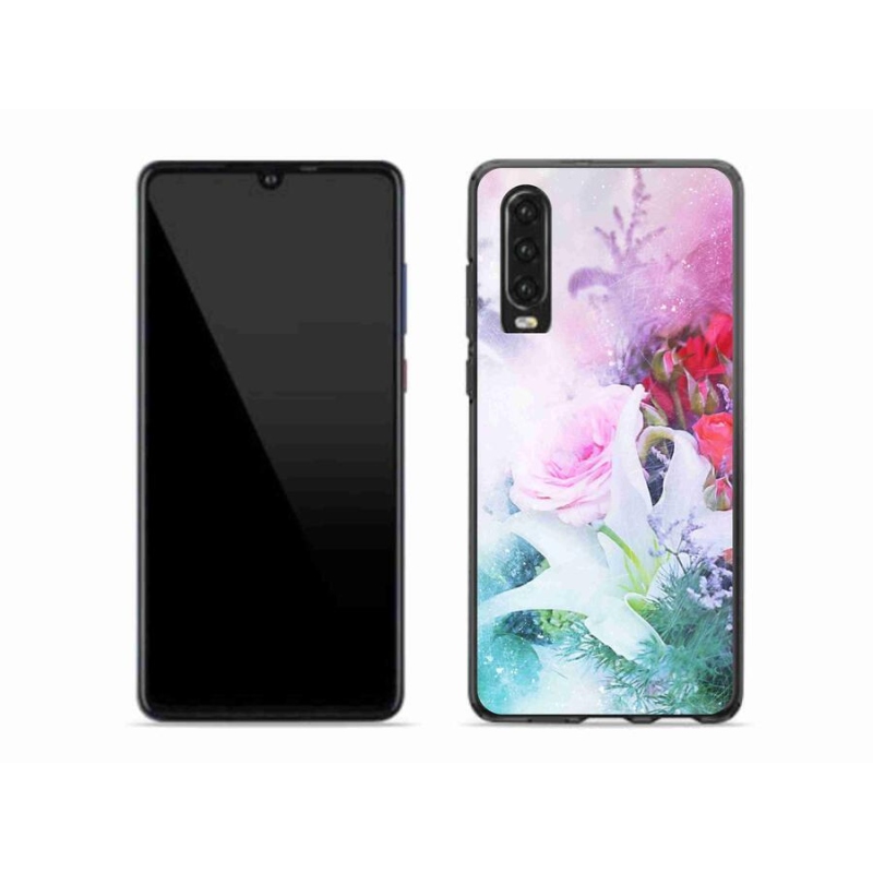 Gélový kryt mmCase na mobil Huawei P30 - kvety 4