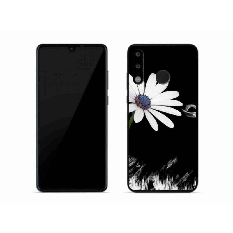 Gélový kryt mmCase na mobil Huawei P30 Lite - biela kvetina