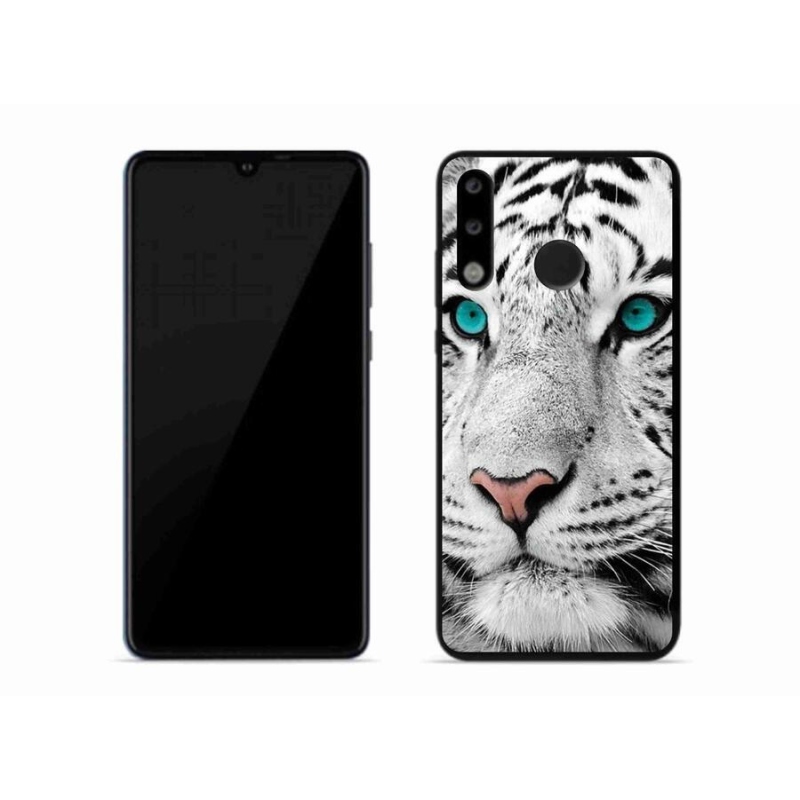 Gélový kryt mmCase na mobil Huawei P30 Lite - biely tiger