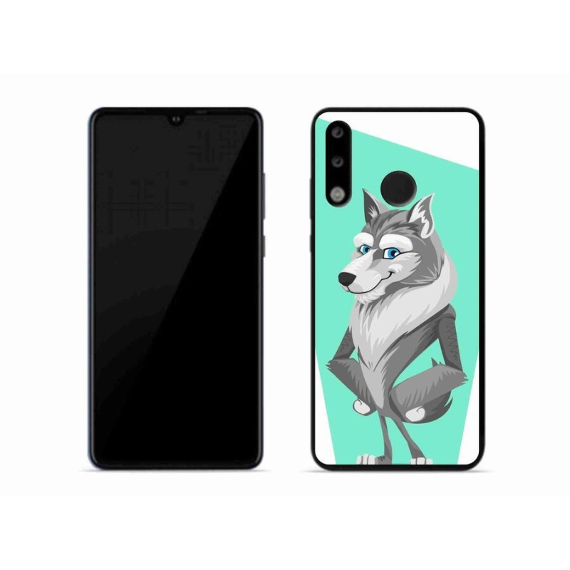 Gélový kryt mmCase na mobil Huawei P30 Lite - kreslený vlk