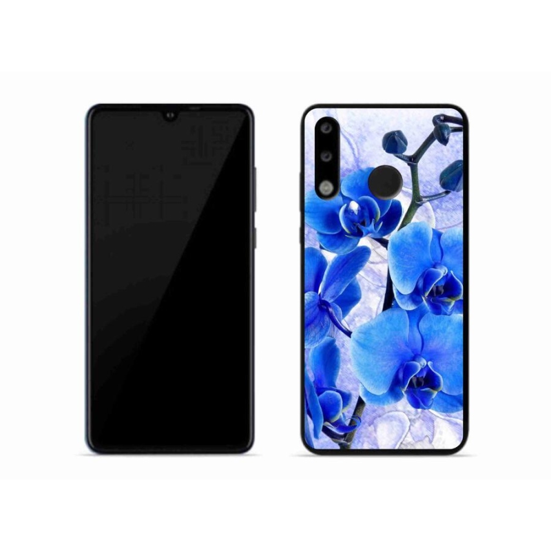 Gélový kryt mmCase na mobil Huawei P30 Lite - modré kvety