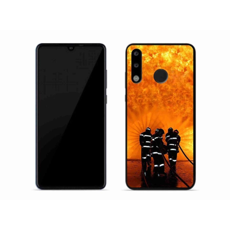 Gélový kryt mmCase na mobil Huawei P30 Lite - požiar