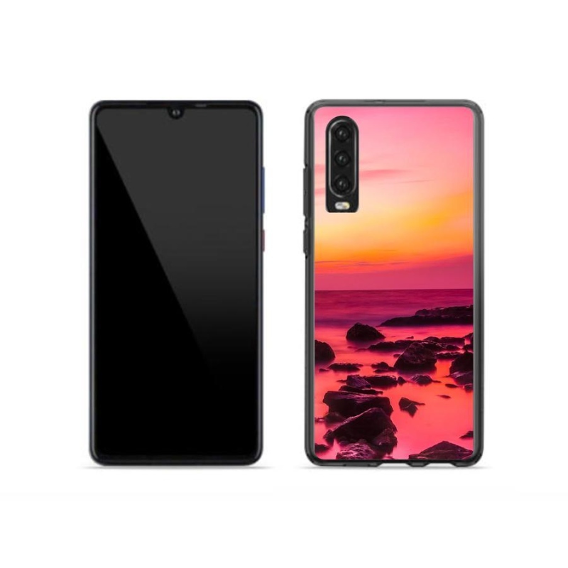 Gélový kryt mmCase na mobil Huawei P30 - more a žiara