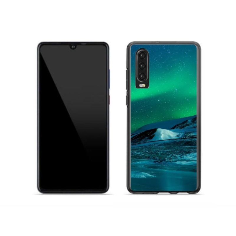 Gélový kryt mmCase na mobil Huawei P30 - polárna žiara