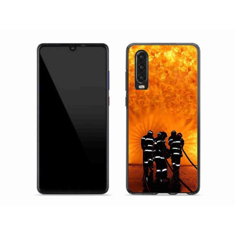 Gélový kryt mmCase na mobil Huawei P30 - požiar