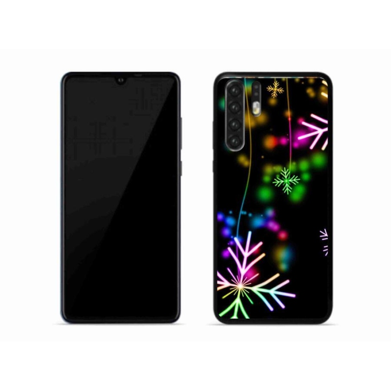 Gélový kryt mmCase na mobil Huawei P30 Pro - farebné vločky