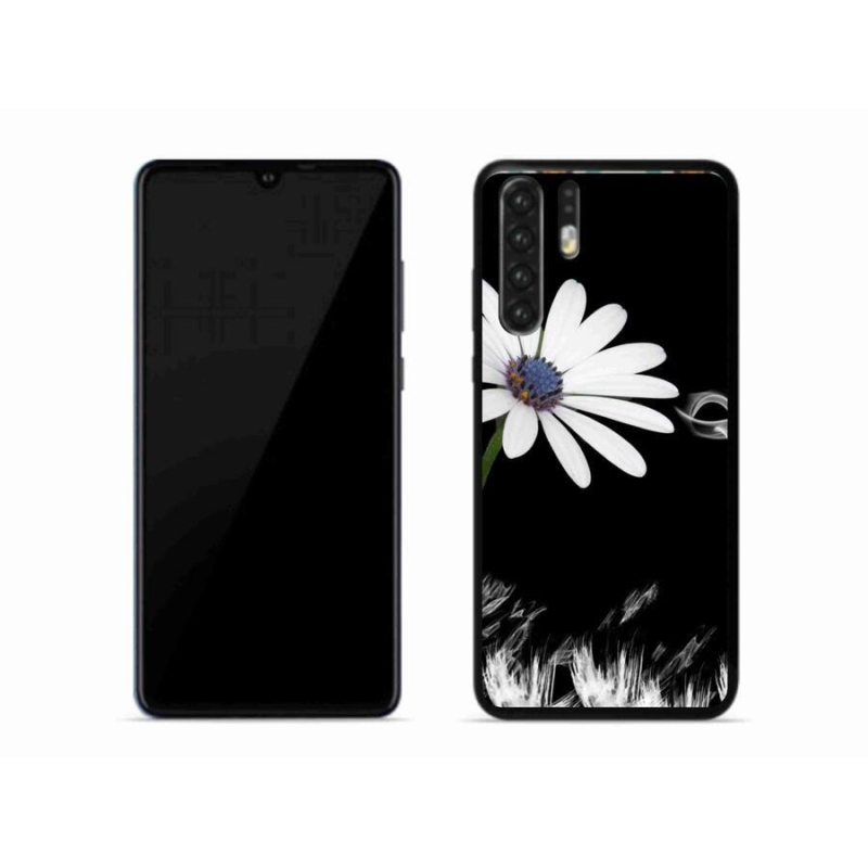 Gélový kryt mmCase na mobil Huawei P30 Pro - biela kvetina