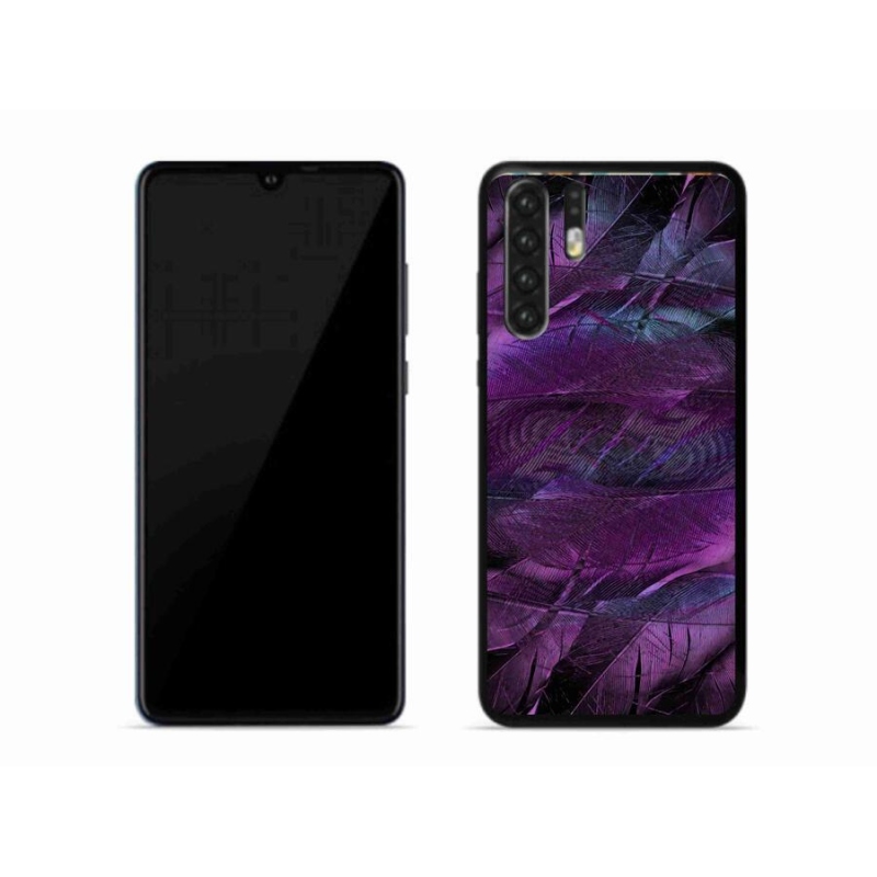 Gélový kryt mmCase na mobil Huawei P30 Pro - fialová pierka