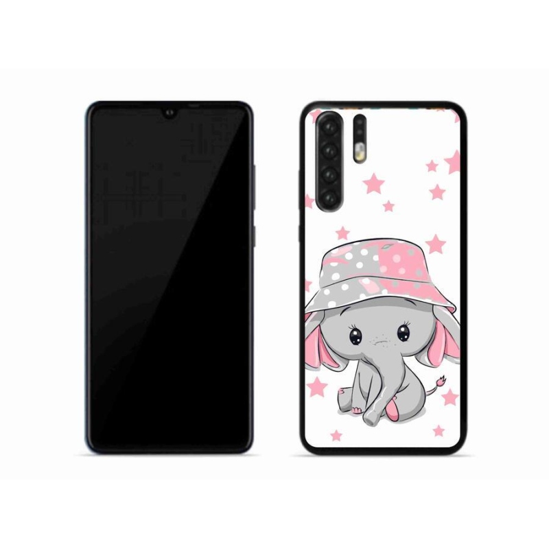 Gélový kryt mmCase na mobil Huawei P30 Pro - ružový slon