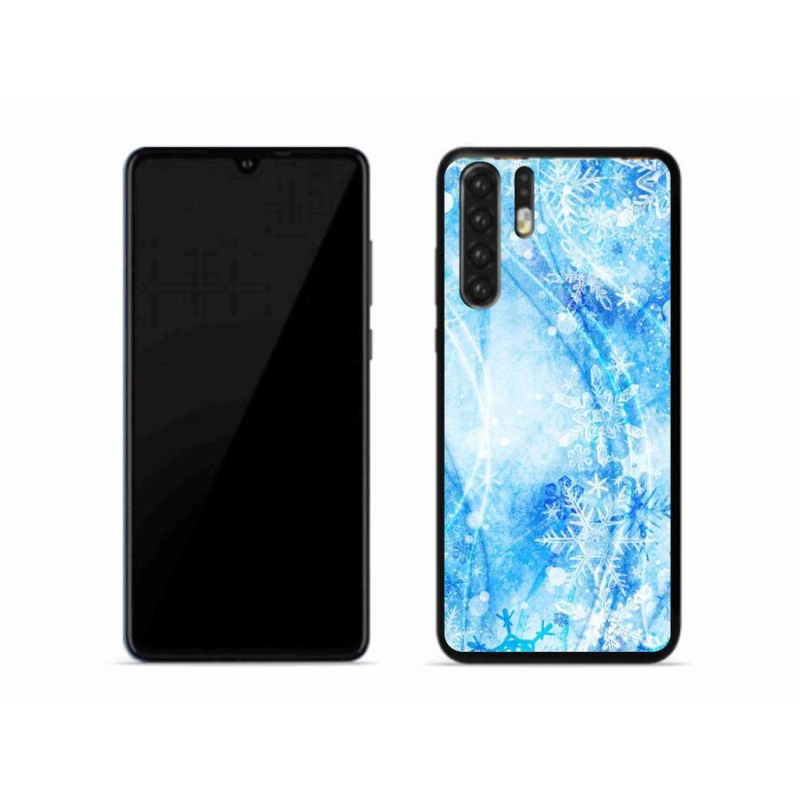 Gélový kryt mmCase na mobil Huawei P30 Pro - snehové vločky