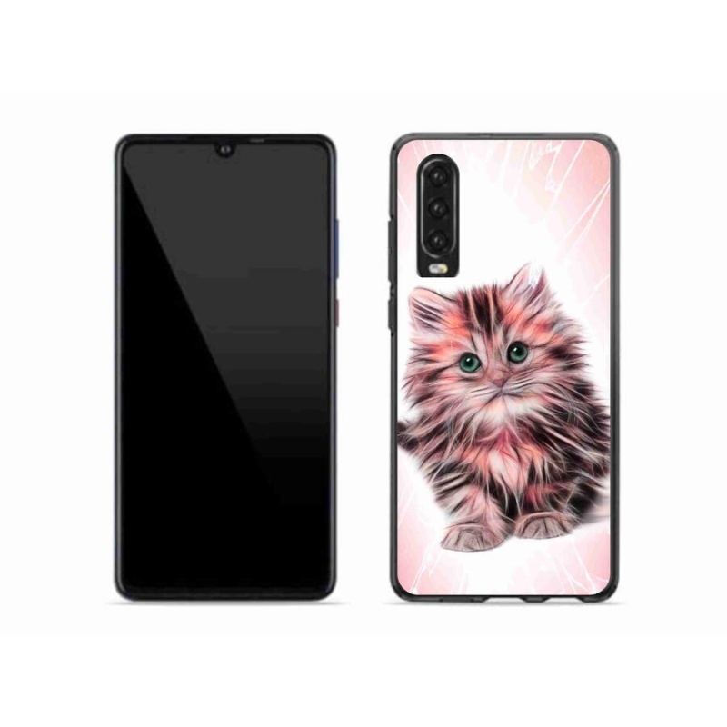 Gélový kryt mmCase na mobil Huawei P30 - roztomilé mačiatko