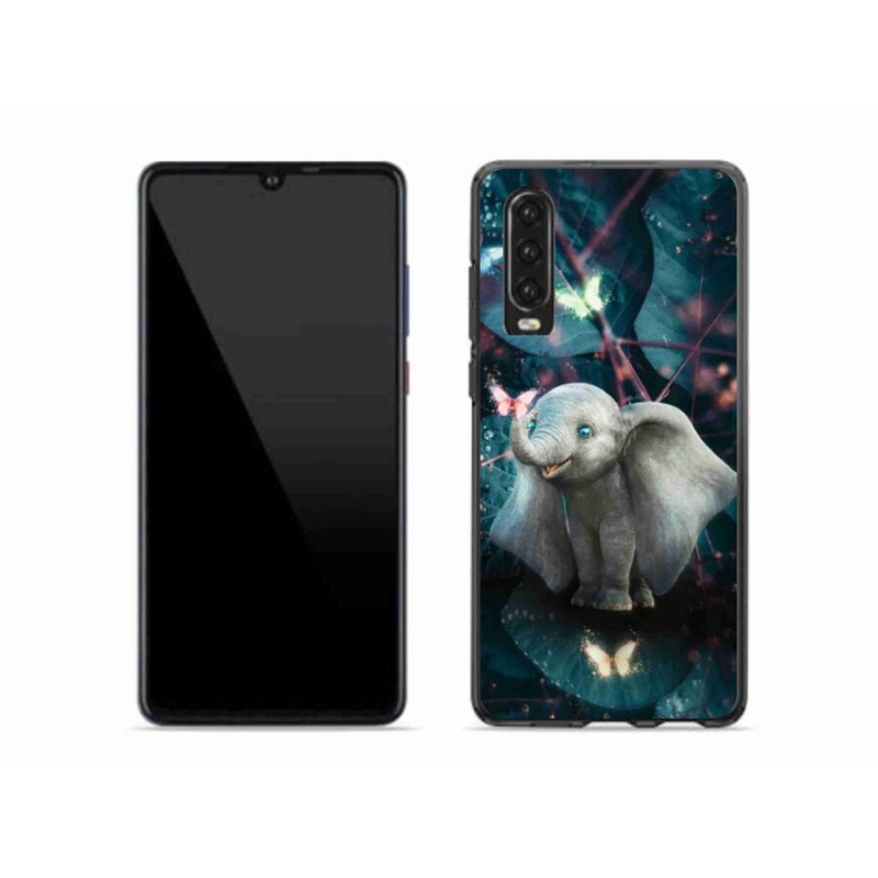 Gélový kryt mmCase na mobil Huawei P30 - roztomilý slon