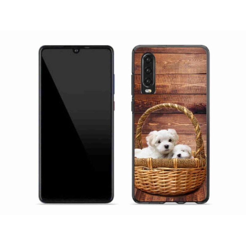 Gélový kryt mmCase na mobil Huawei P30 - šteniatka