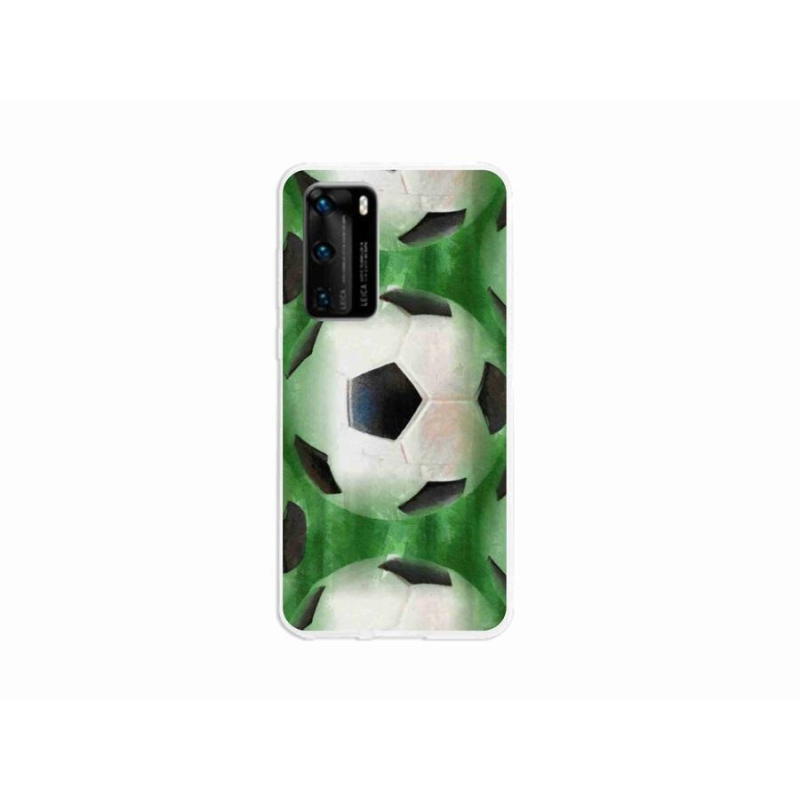 Gélový kryt mmCase na mobil Huawei P40 - futbalová lopta