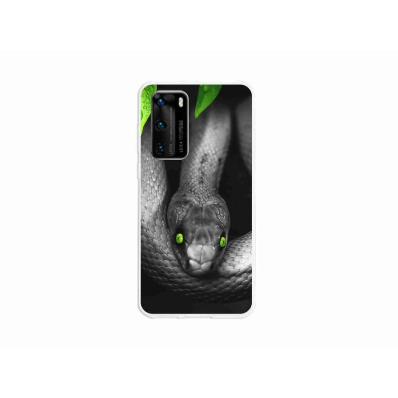 Gélový kryt mmCase na mobil Huawei P40 - had