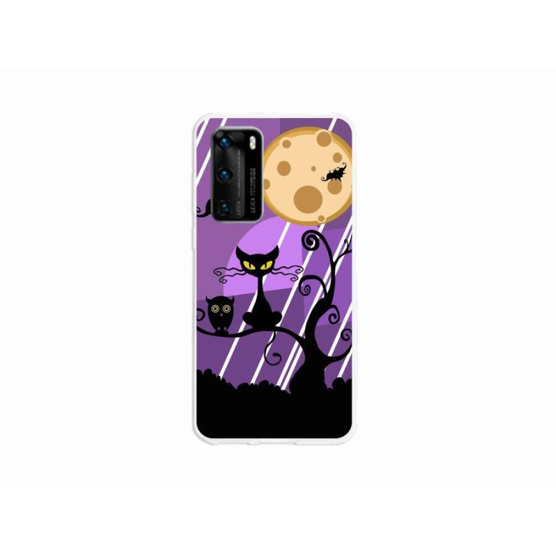 Gélový kryt mmCase na mobil Huawei P40 - halloween