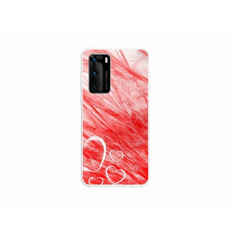 Gélový kryt mmCase na mobil Huawei P40 - heart