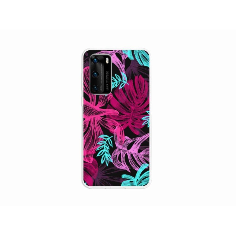 Gélový kryt mmCase na mobil Huawei P40 - kvety 1