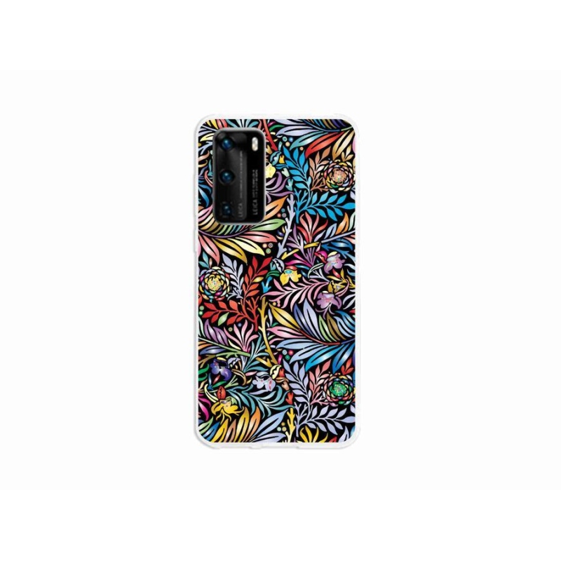 Gélový kryt mmCase na mobil Huawei P40 - kvety 5