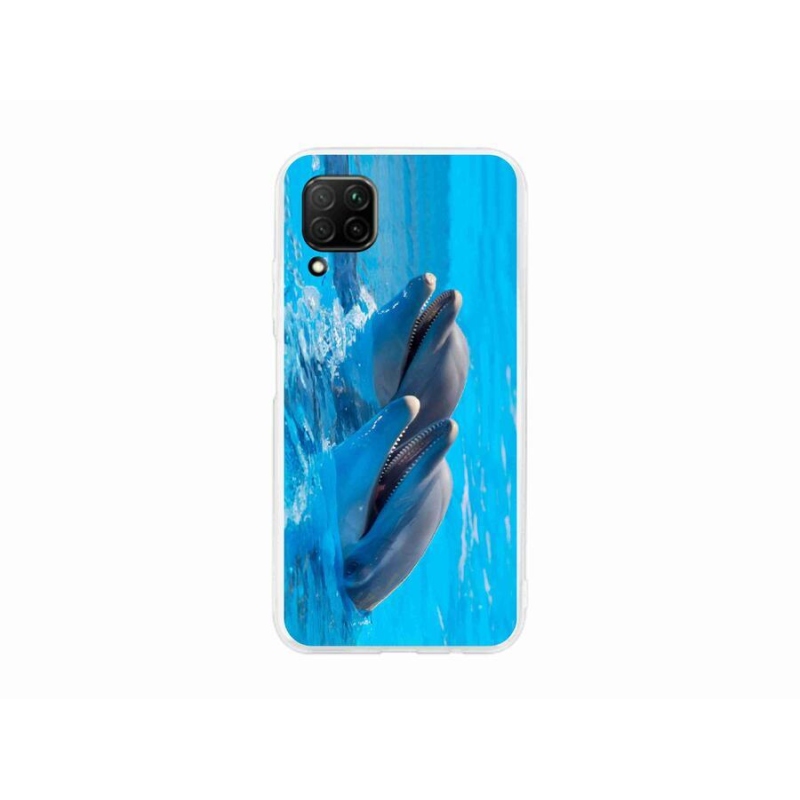 Gélový kryt mmCase na mobil Huawei P40 Lite - delfíny