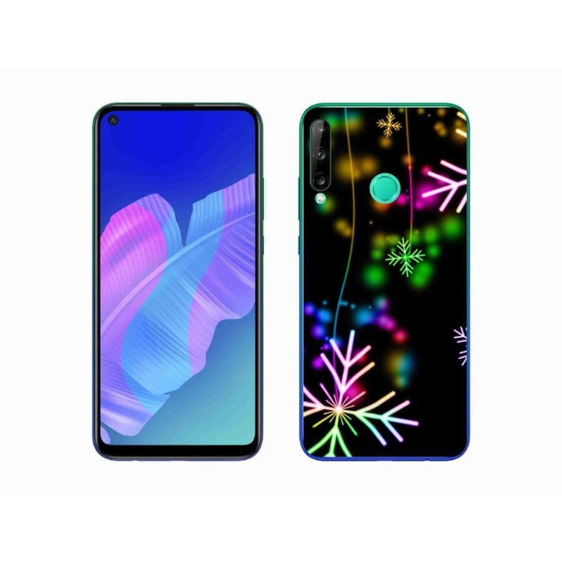 Gelový kryt mmCase na mobil Huawei P40 Lite E - barevné vločky