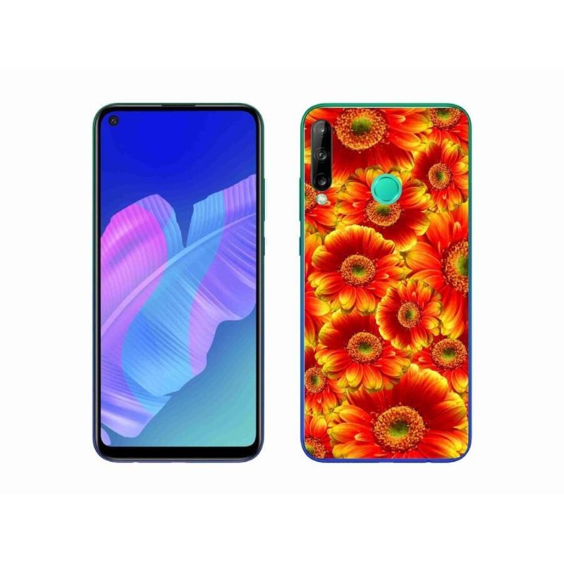 Gélový kryt mmCase na mobil Huawei P40 Lite E - gerbera 1