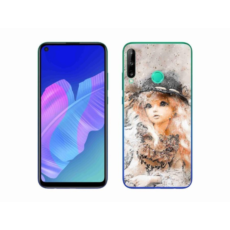 Gélový kryt mmCase na mobil Huawei P40 Lite E - dievčatko s klobúkom