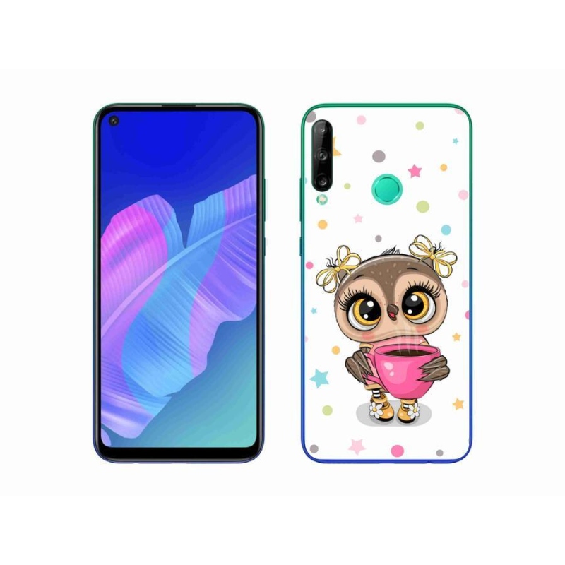 Gélový kryt mmCase na mobil Huawei P40 Lite E - kreslená sovička