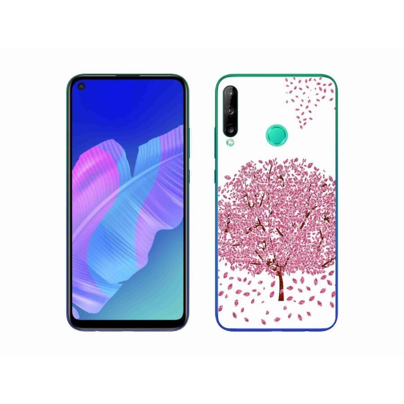 Gélový kryt mmCase na mobil Huawei P40 Lite E - kreslený strom s listami