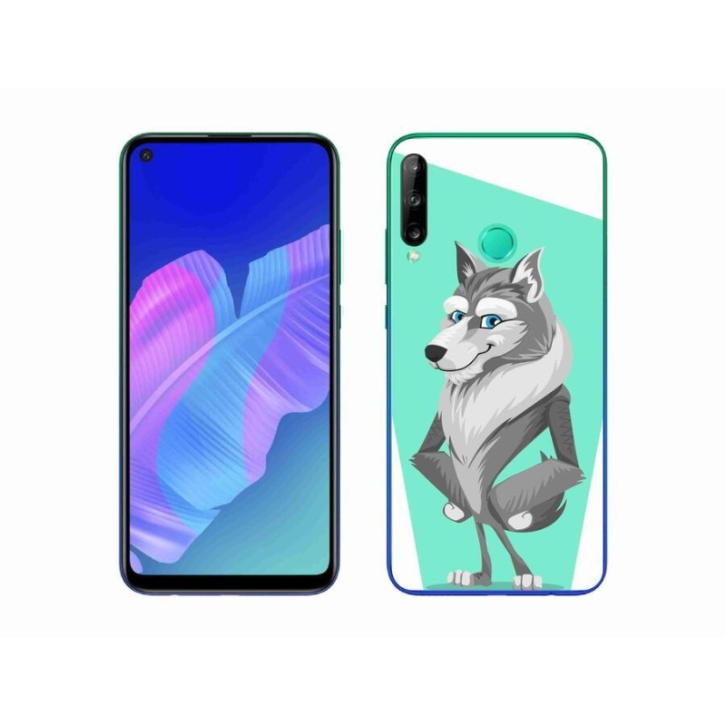 Gélový kryt mmCase na mobil Huawei P40 Lite E - kreslený vlk