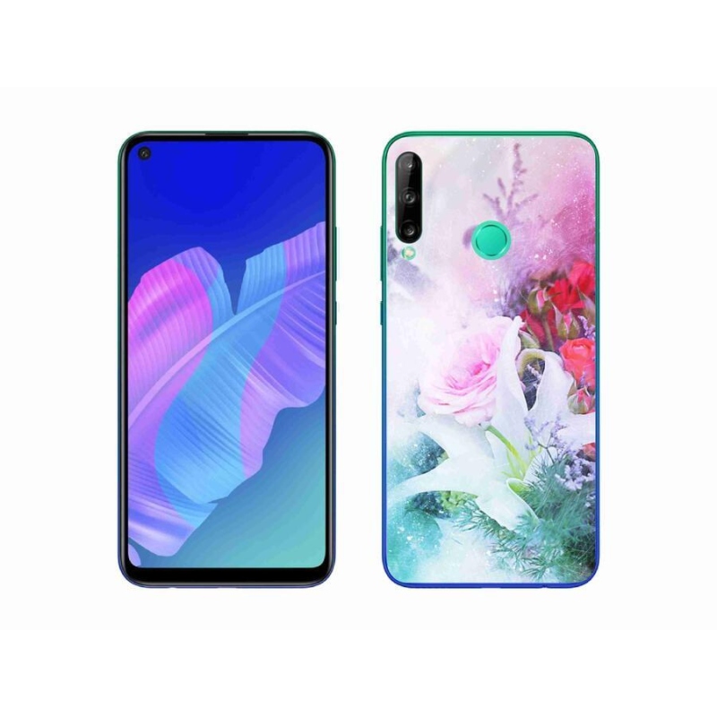 Gélový kryt mmCase na mobil Huawei P40 Lite E - kvety 4