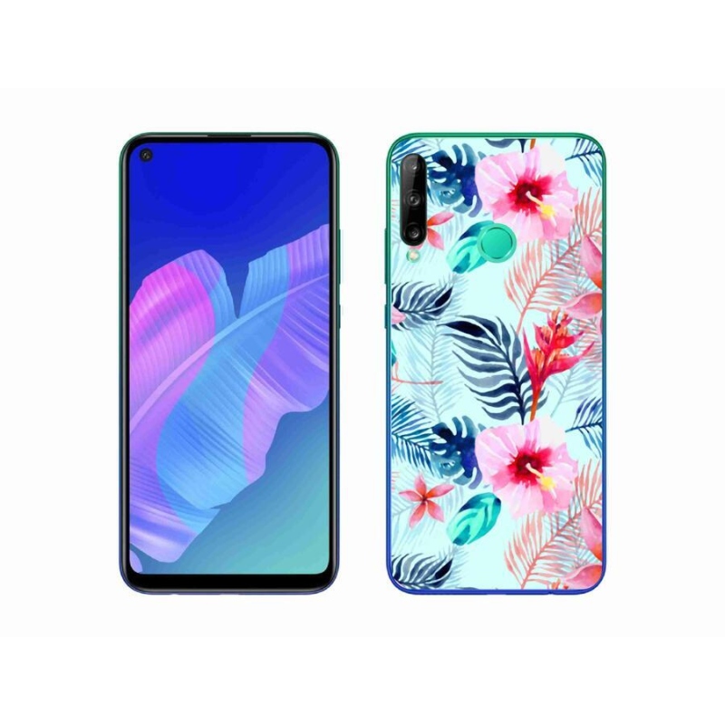 Gélový kryt mmCase na mobil Huawei P40 Lite E - kvety