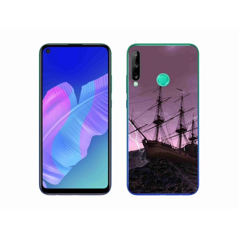 Gélový kryt mmCase na mobil Huawei P40 Lite E - loď v búrke