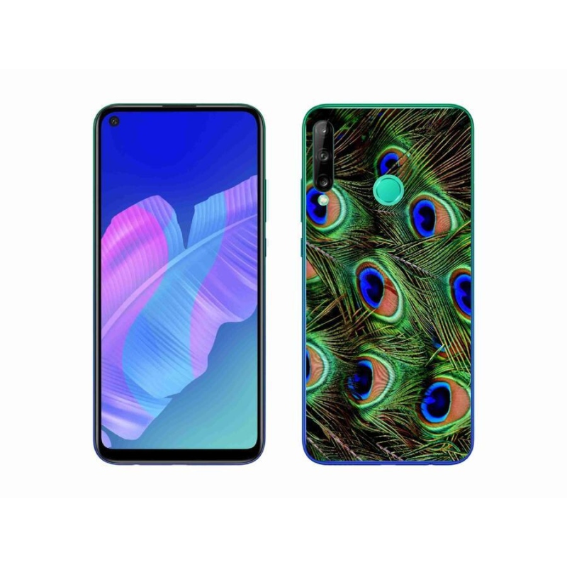 Gélový kryt mmCase na mobil Huawei P40 Lite E - pávie perie