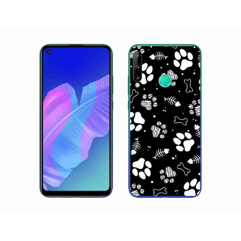 Gélový kryt mmCase na mobil Huawei P40 Lite E - psie labky