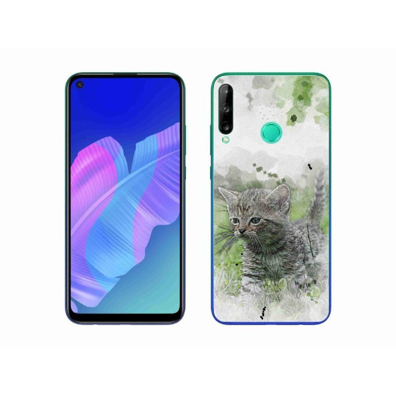 Gélový kryt mmCase na mobil Huawei P40 Lite E - roztomilé mačiatko 1