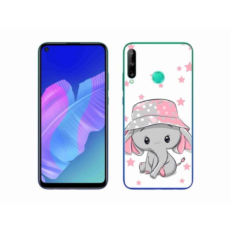 Gélový kryt mmCase na mobil Huawei P40 Lite E - ružový slon